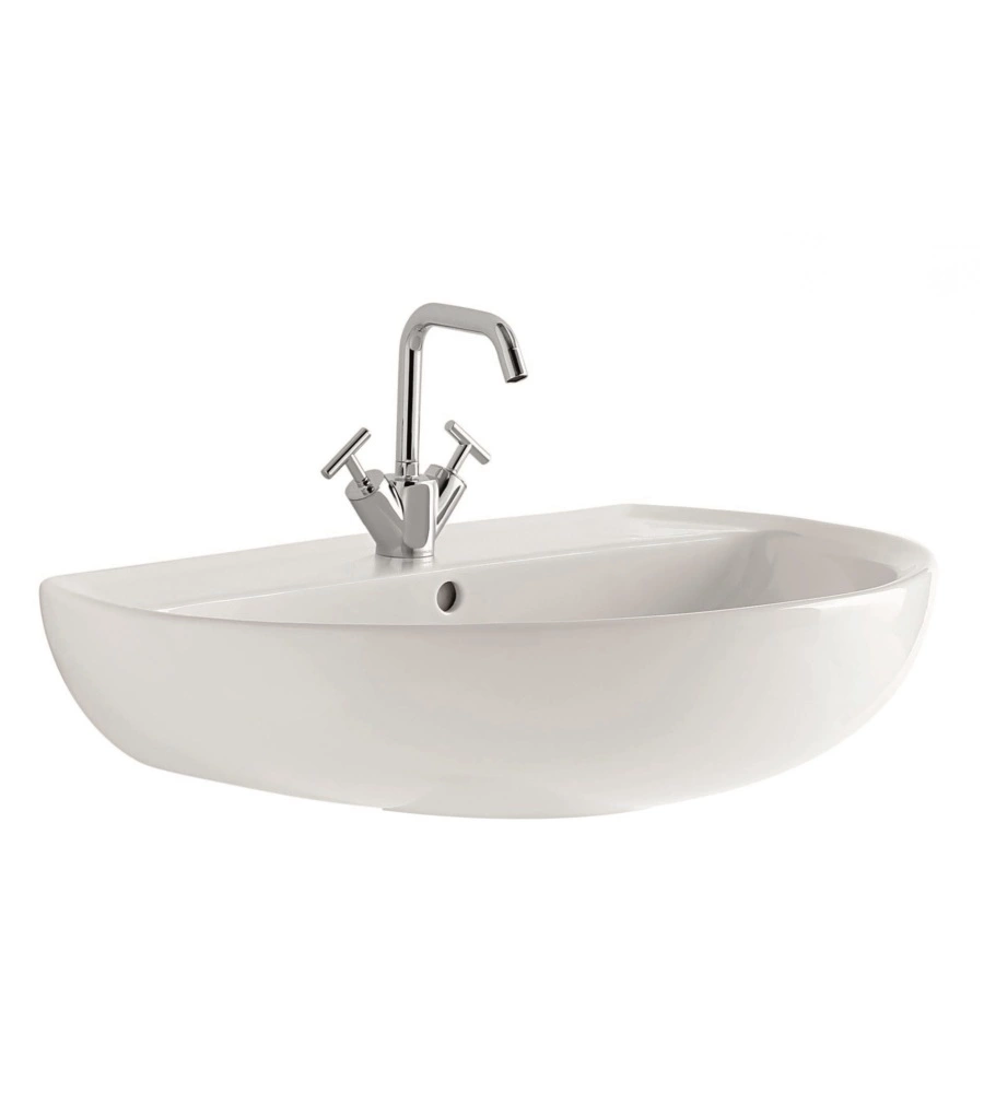 LAVABO IN CERAMICA BIANCO "COLIBRI 2", GEBERIT