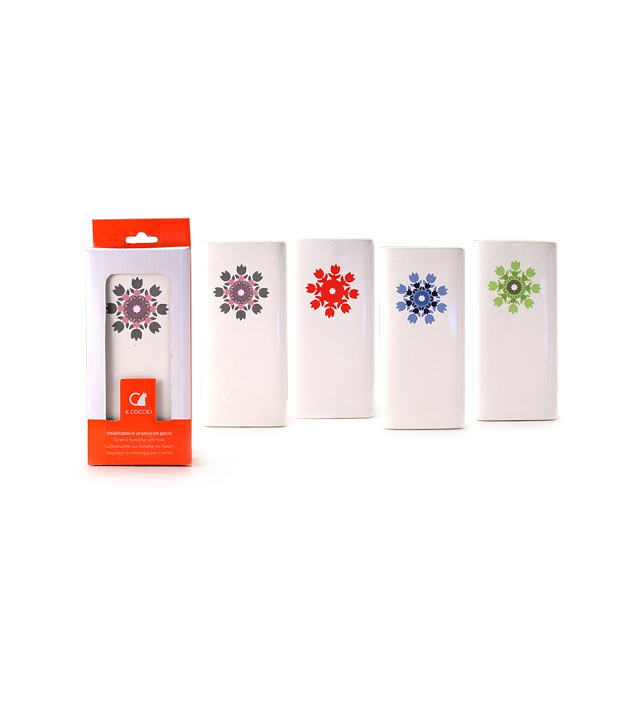UMIDIFICATORE MODELLO "WINTER FLOWERS" - CON GANCIO