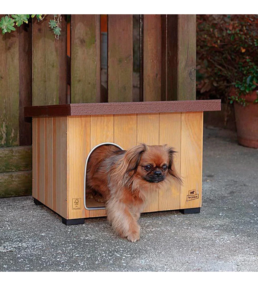 CUCCIA PER CANI DA ESTERNO "BAITA 60" IN LEGNO, 67X53X55,5 CM - FERPLAST