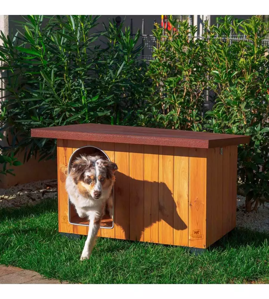 CUCCIA PER CANI DA ESTERNO FERPLAST "BAITA 80" IN PINO NORDICO 95,5X65X65,5 CM