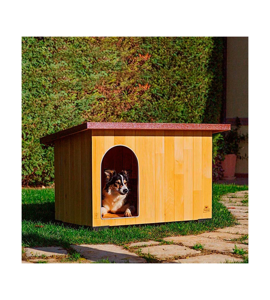 CUCCIA PER CANI IN LEGNO FERPLAST "BAITA 100"  121X78X78,5 CM - FERPLAST