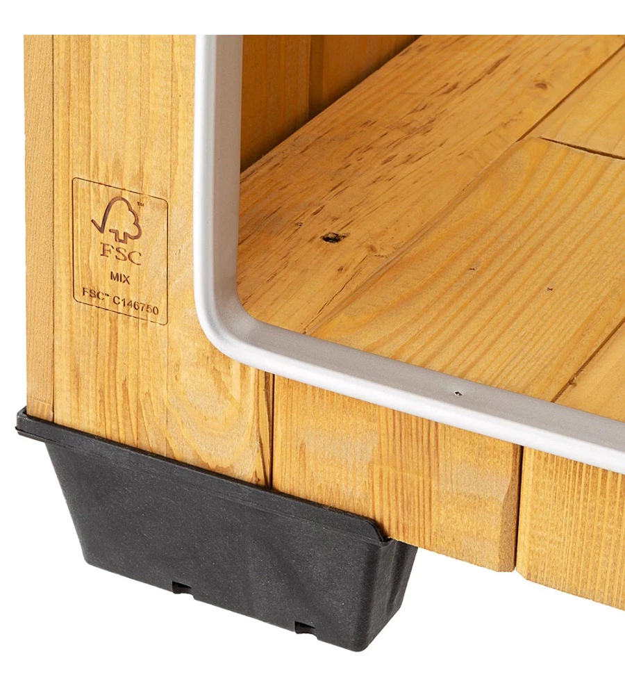 CUCCIA PER CANI IN LEGNO FERPLAST "BAITA 100"  121X78X78,5 CM - FERPLAST