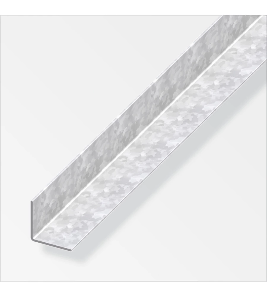 ANGOLARE 35.5x35.5 ACCIAIO ZINCATO - 1 METRO.