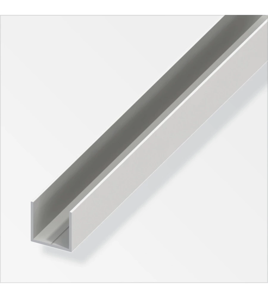 PROFILO U 7.5x1 PVC BIANCO - 1 METRO.