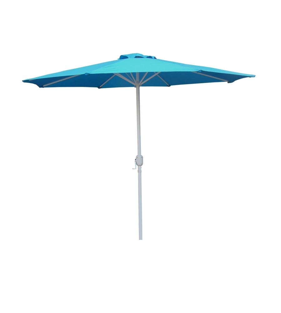 OMBRELLONE DA GIARDINO CON DOPPIO TETTO ROTONDO EUROGARDEN AZZURRO 270X270 CM