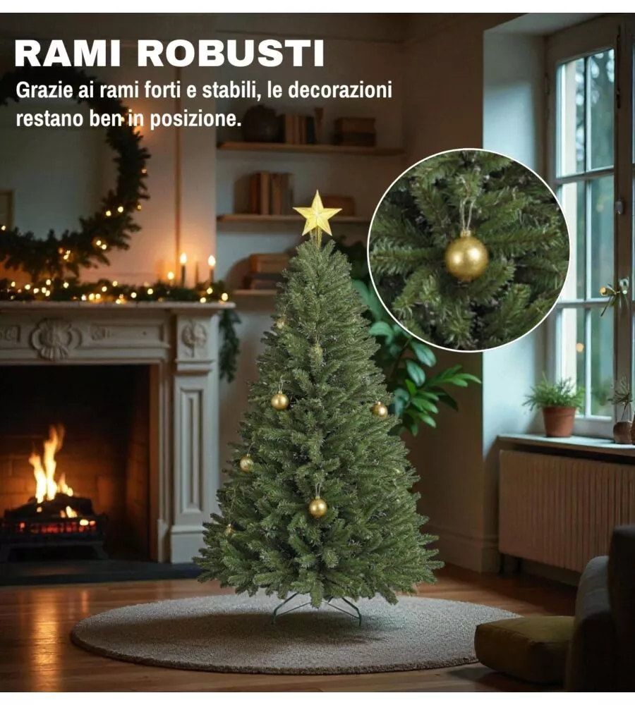 ALBERO DI NATALE ARTIFICIALE XMAS JOY "DOLOMITI" VERDE 150 CM