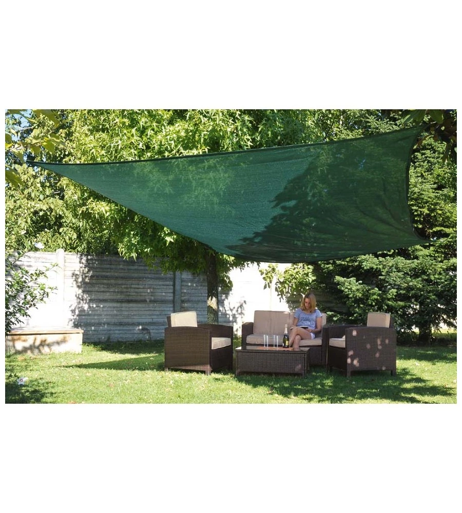 VERDEMAX KIT TELO OMBREGGIANTE QUADRO, 3,6X3,6X3,6 M
