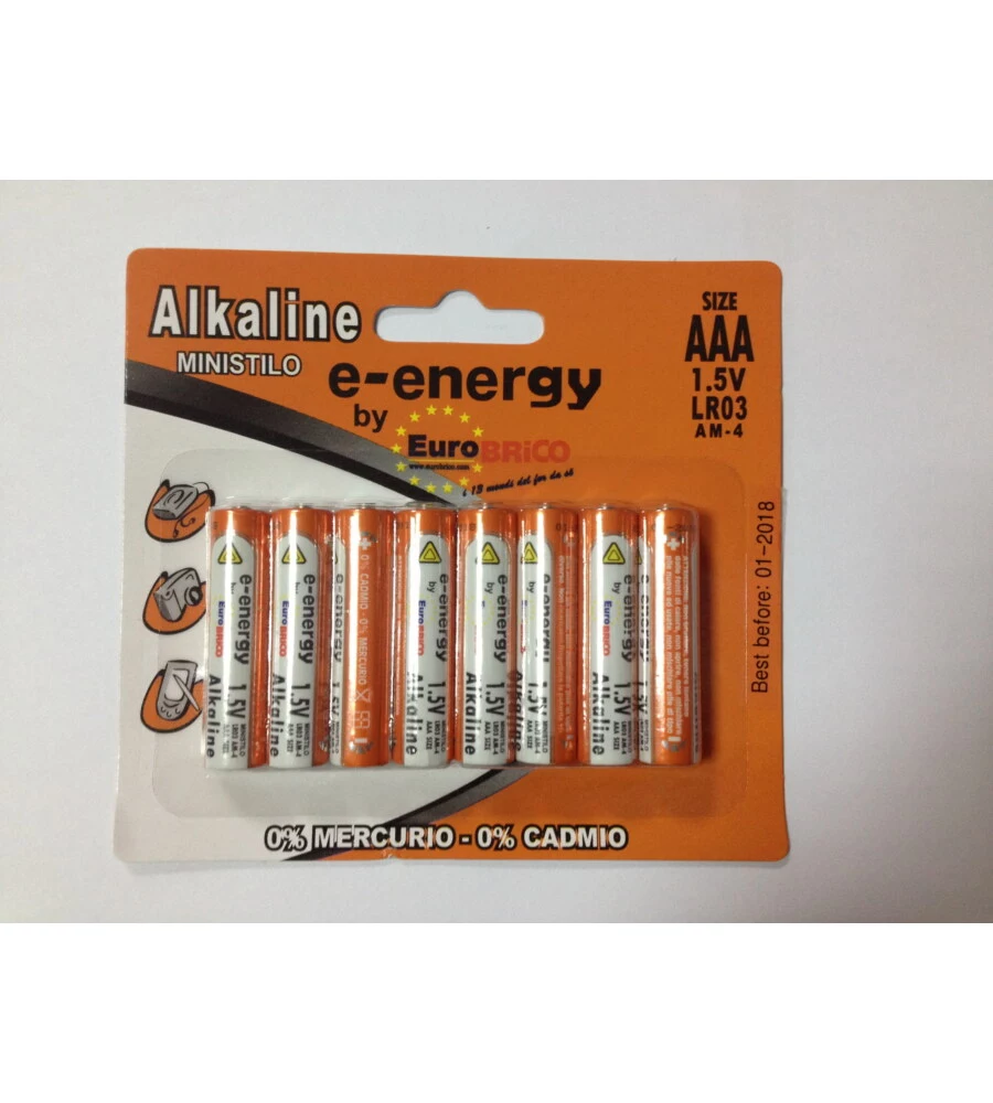 4+4 MINISTILO ALKALINE - AAA 1.5V BLISTER.