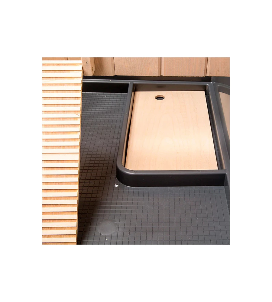 CONIGLIERA IN LEGNO "RANCH 120" A DUE PIANI, 117X69X101 CM  - FERPLAST