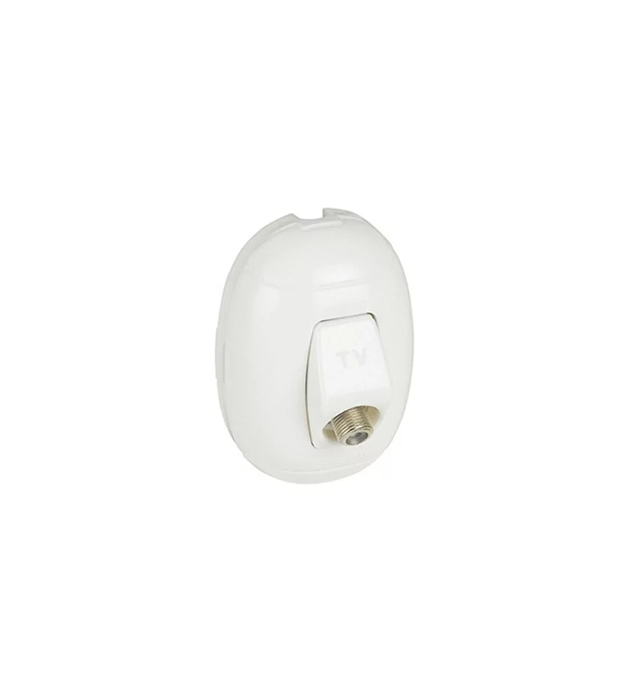 FP OVAL PRESA TV TIPO F BIANCO