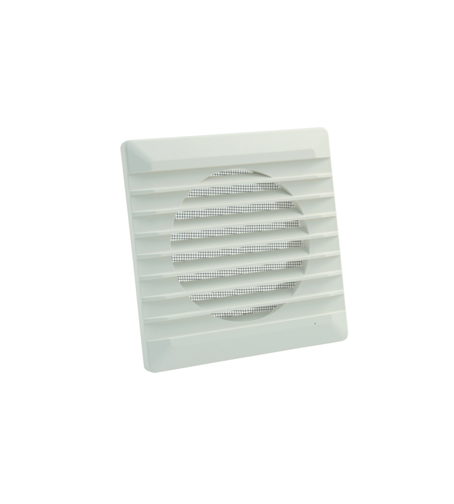 GRIGLIA INTERNO/ESTERNO CON ZANZARIERA 140X140 PER TUBO DIAMETRO 100 B