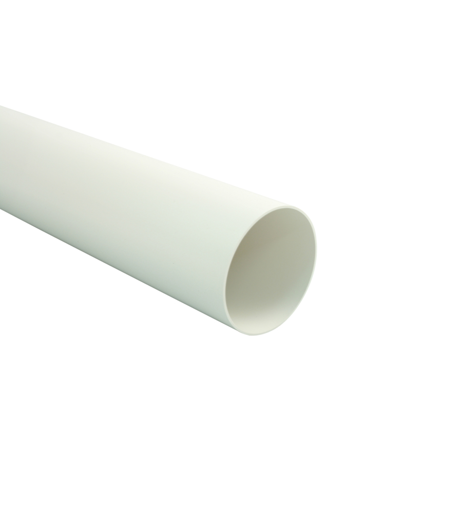 TUBO TONDO 1 MT. DIAMETRO 100/104 BIANCO