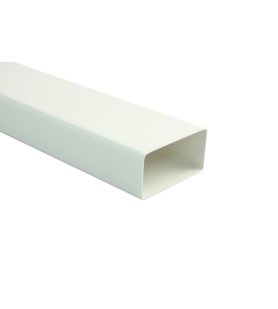 CANALE PIATTO 110X53 1 MT. BIANCO