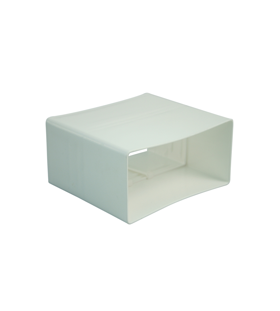 RACCORDO PER CANALE PIATTO 110X53 BIANCO