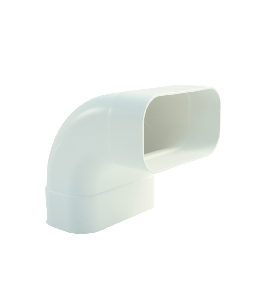 ANGOLO DA 90 - VERTICALE, BIANCO, PER CANALI PIATTI  - 150X80.