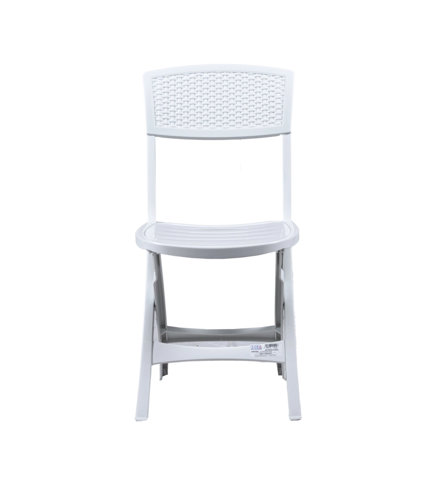 SEDIA DA ESTERNO PIEGHEVOLE "MISTRAL" IN POLIPROPILENE BIANCO 39X47X81 CM