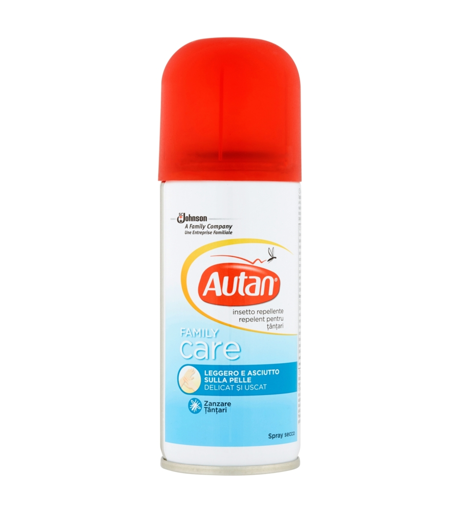 SPRAY SECCO ANTIZANZARE AUTAN "FAMILY CARE" 100 ML
