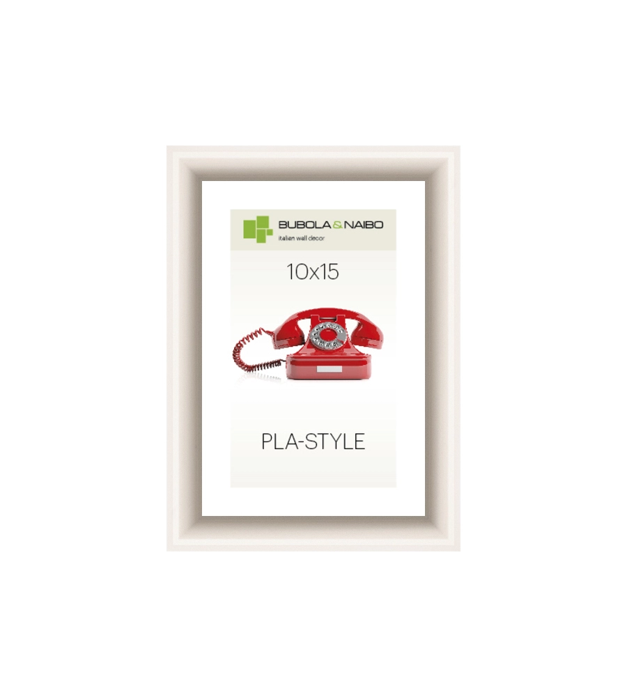 CORNICE IN PLASTICA COLORE BIANCO "PLA-STYLE" - 10 x 15 CM