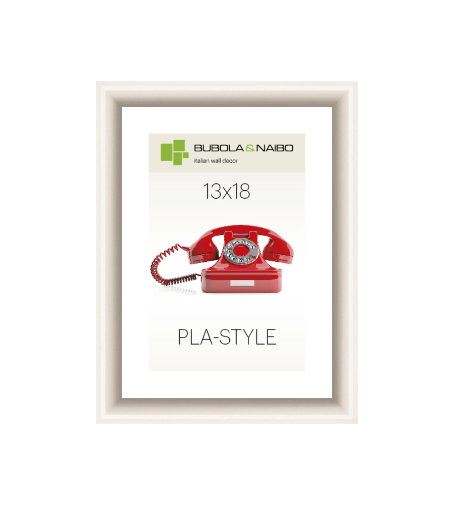 CORNICE IN PLASTICA COLORE BIANCO "PLA-STYLE" - 13 x 18 CM