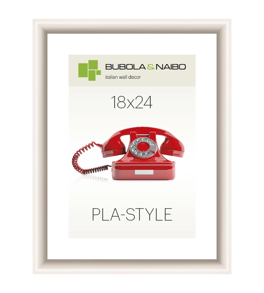 CORNICE IN PLASTICA COLORE BIANCO "PLA-STYLE" - 18 x 24 CM