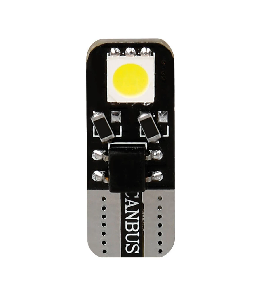 LAMPADA 12V HYPER-LED 6 - 2 SMD X 3 CHIPS - (T10) - BIFOCUS - W2,1X9,5D - 2 PZ  58461