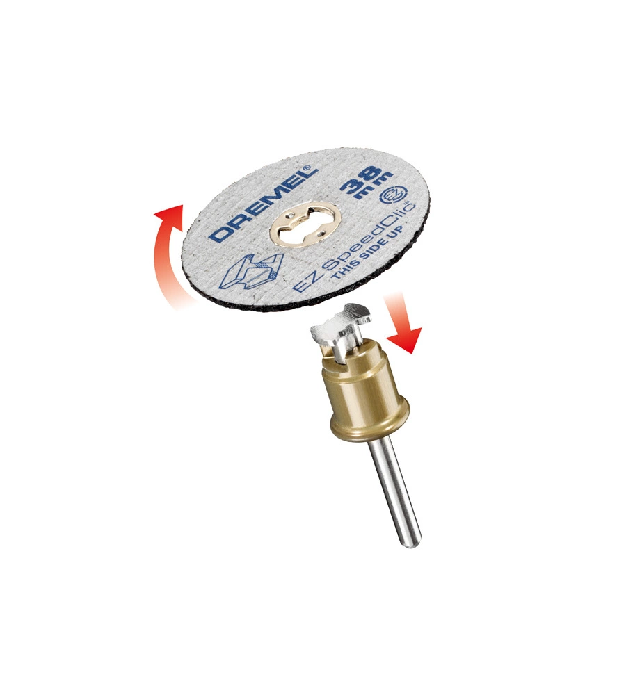 DREMEL SET 2 DISCHI DA TAGLIO 38MM PERNO INCLUSO - BOSCH.