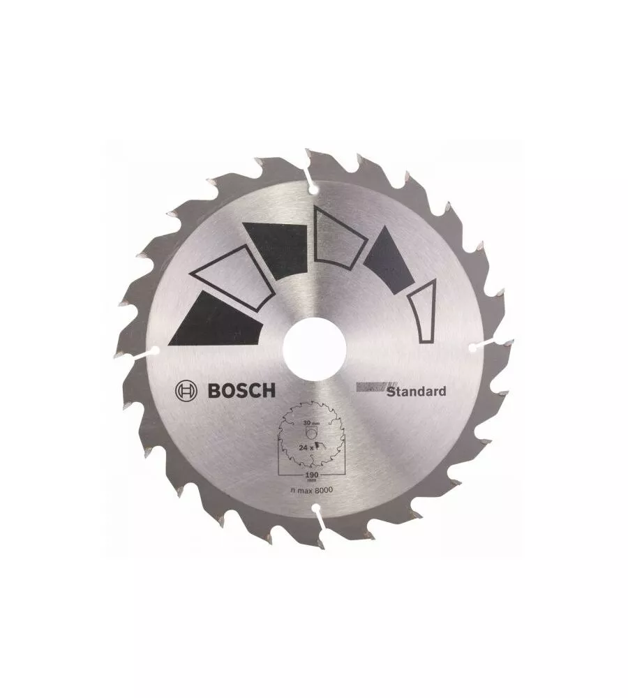 LAMA PER SEGA CIRCOLARE "STANDARD - BASIC" 190X2.2X30/24 - 24 DENTI - BOSCH.