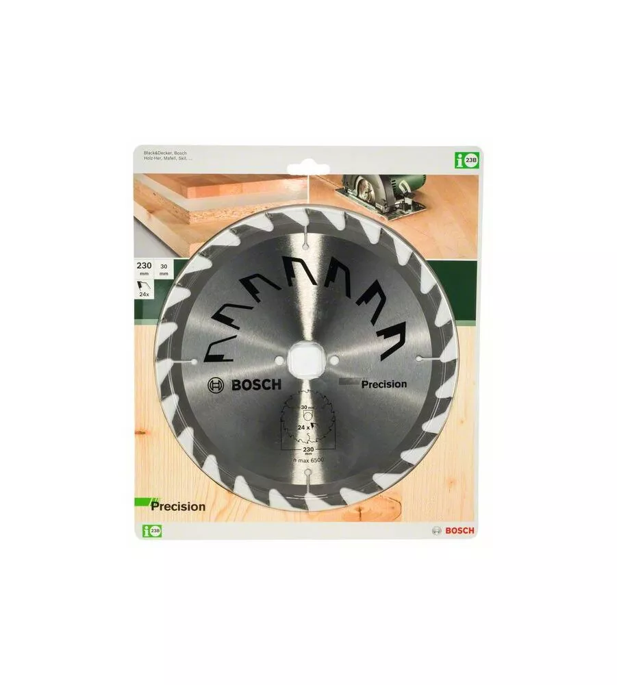 LAMA PER SEGA CIRCOLARE "PRECISION" 230X2X30 - 24 DENTI - BOSCH.