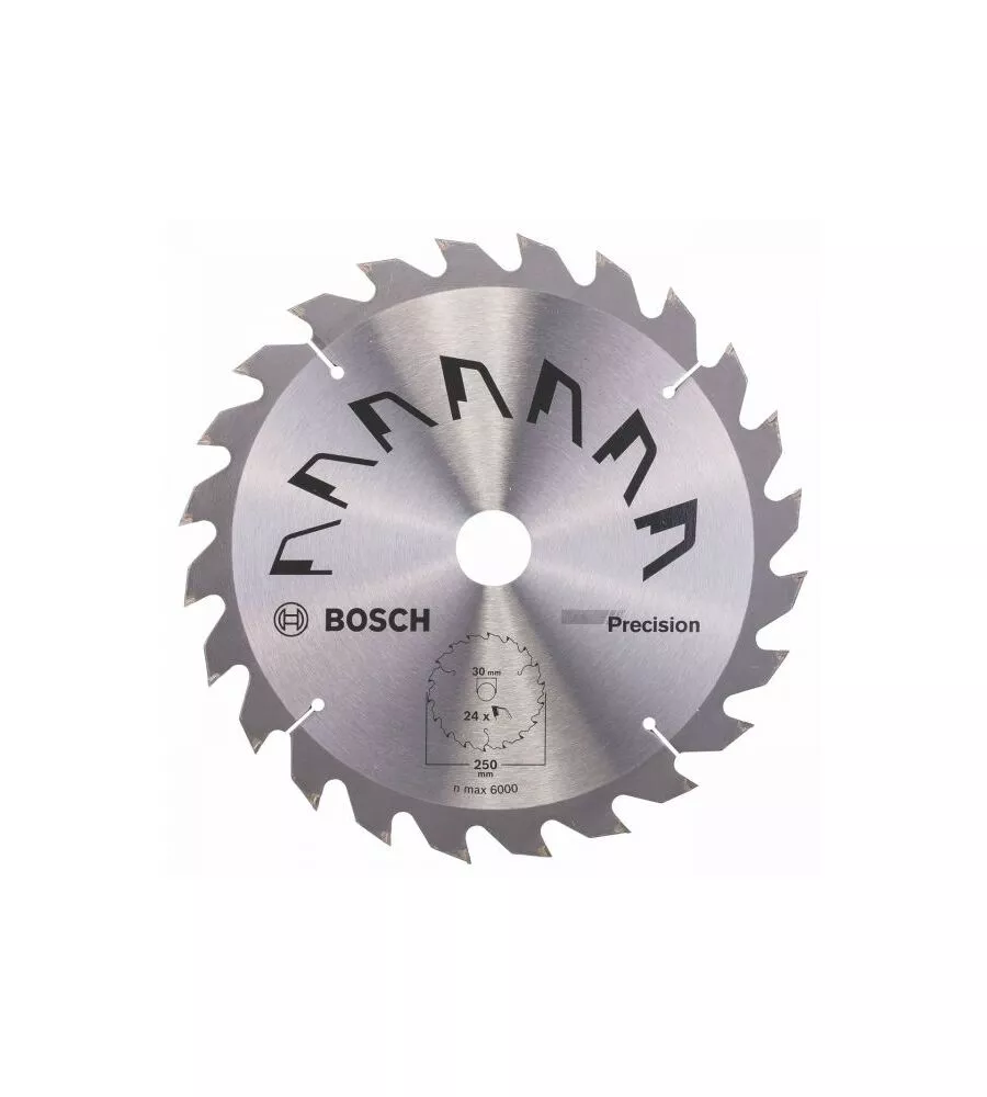 LAMA PER SEGA CIRCOLARE "PRECISION" 250X2X30 - 24 DENTI - BOSCH.