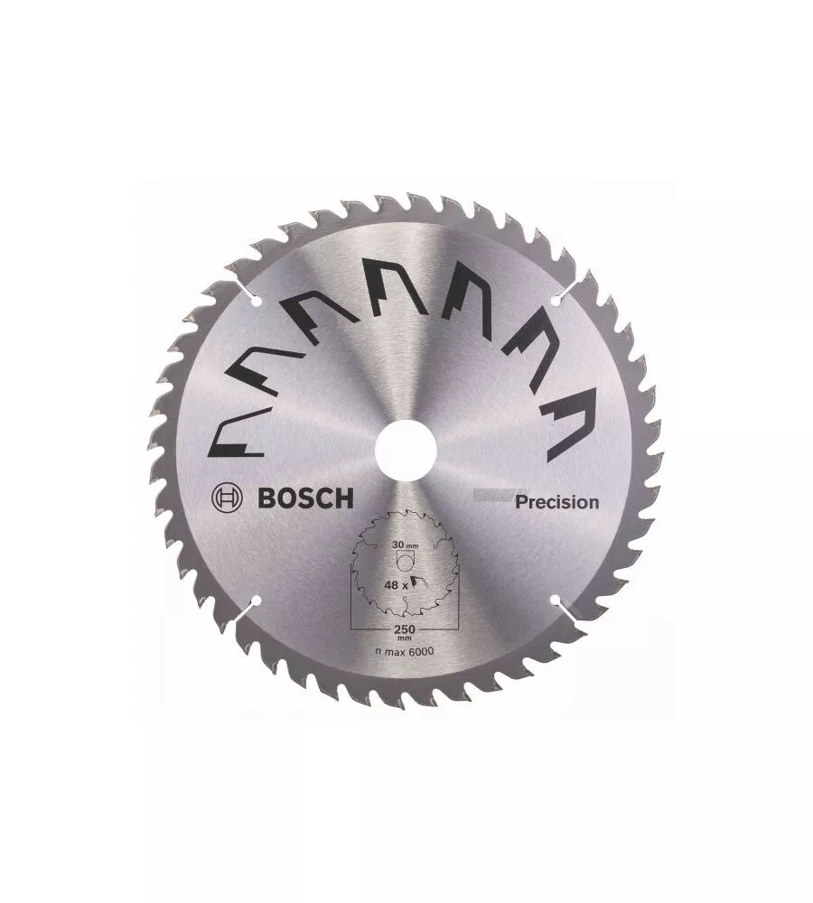 LAMA PER SEGA CIRCOLARE "PRECISION" 250X2X30 - 48 DENTI - BOSCH.