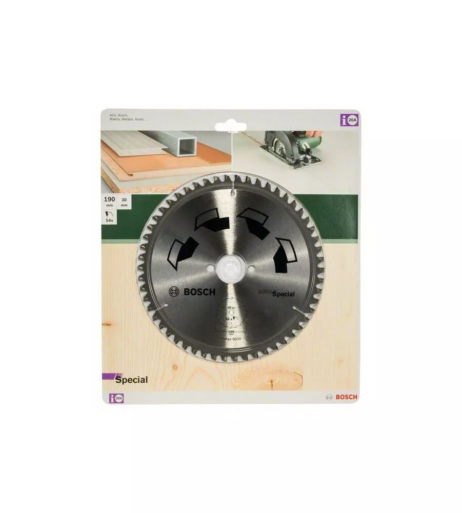 LAMA PER SEGA CIRCOLARE "SPECIAL" 190X2X30 - 54 DENTI - BOSCH.