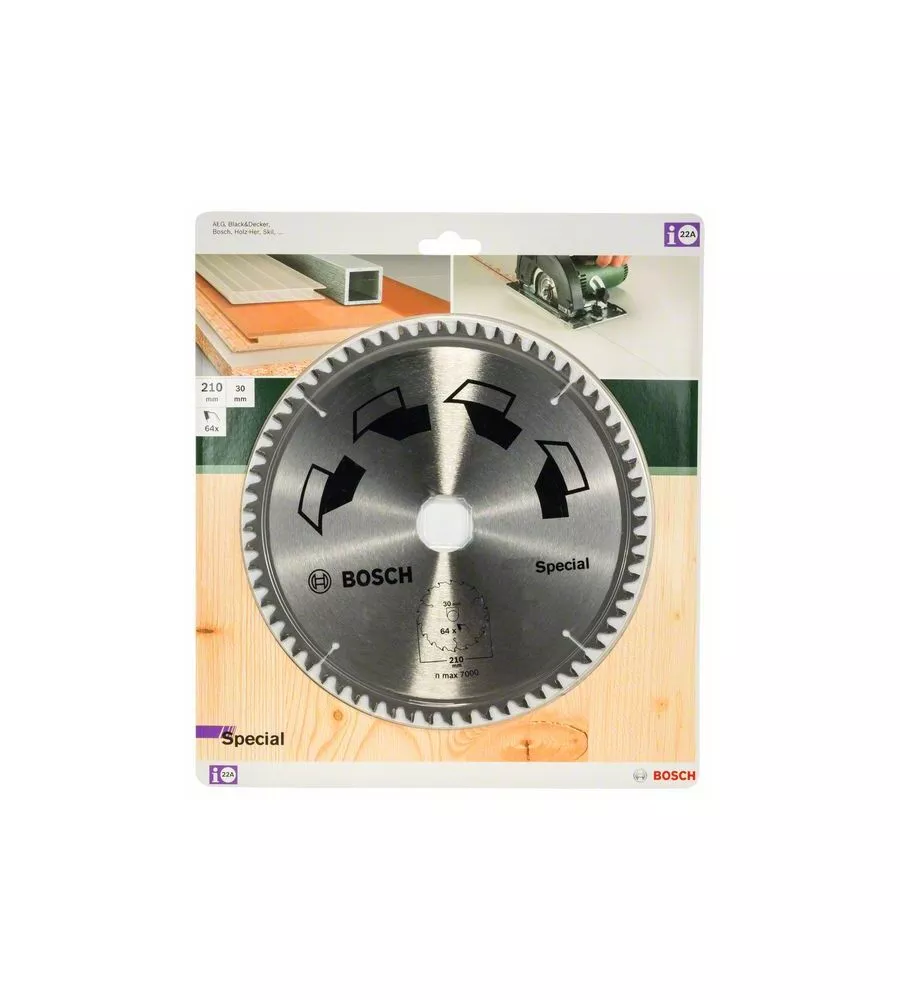 LAMA PER SEGA CIRCOLARE "SPECIAL" 210X2X30 - 64 DENTI - BOSCH.