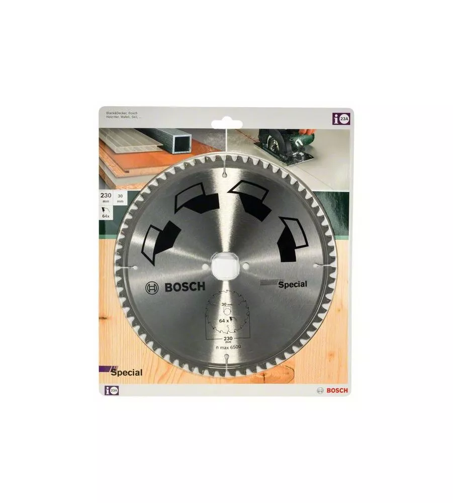 LAMA PER SEGA CIRCOLARE "SPECIAL" 230X2X30 - 64 DENTI - BOSCH.