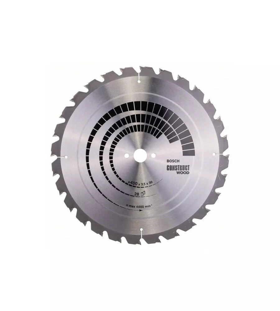 LAMA PER SEGA CIRCOLARE "CONSTRUCT WOOD" 400X30 - 28 DENTI - BOSCH.