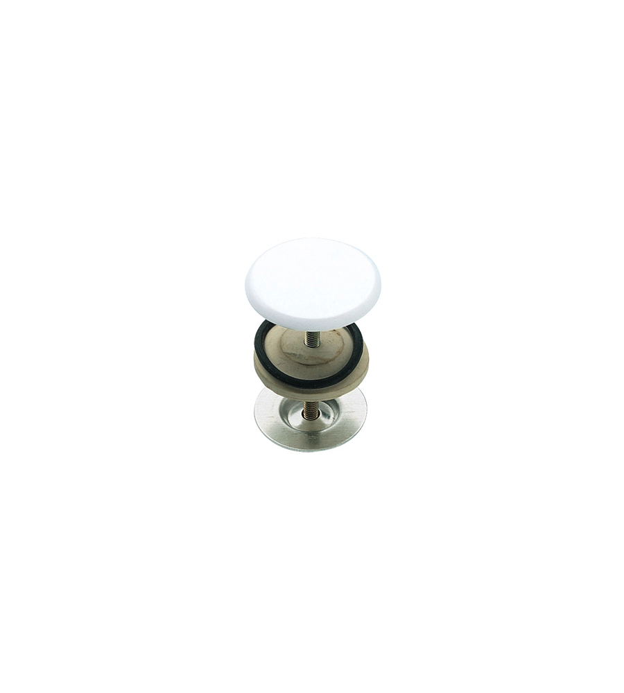 COPRIFORO PER LAVABO BIANCO DIAMETRO 50 MM