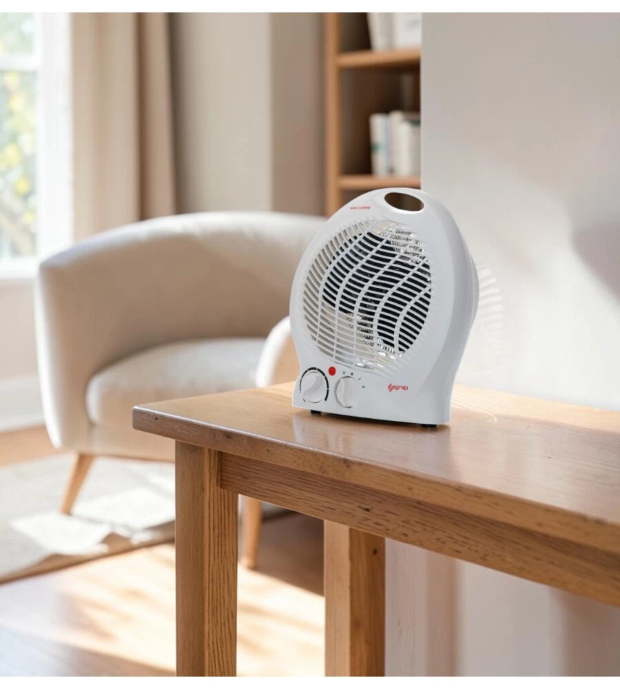 TERMOVENTILATORE DA TAVOLO IGNIP BIANCO 2000 W