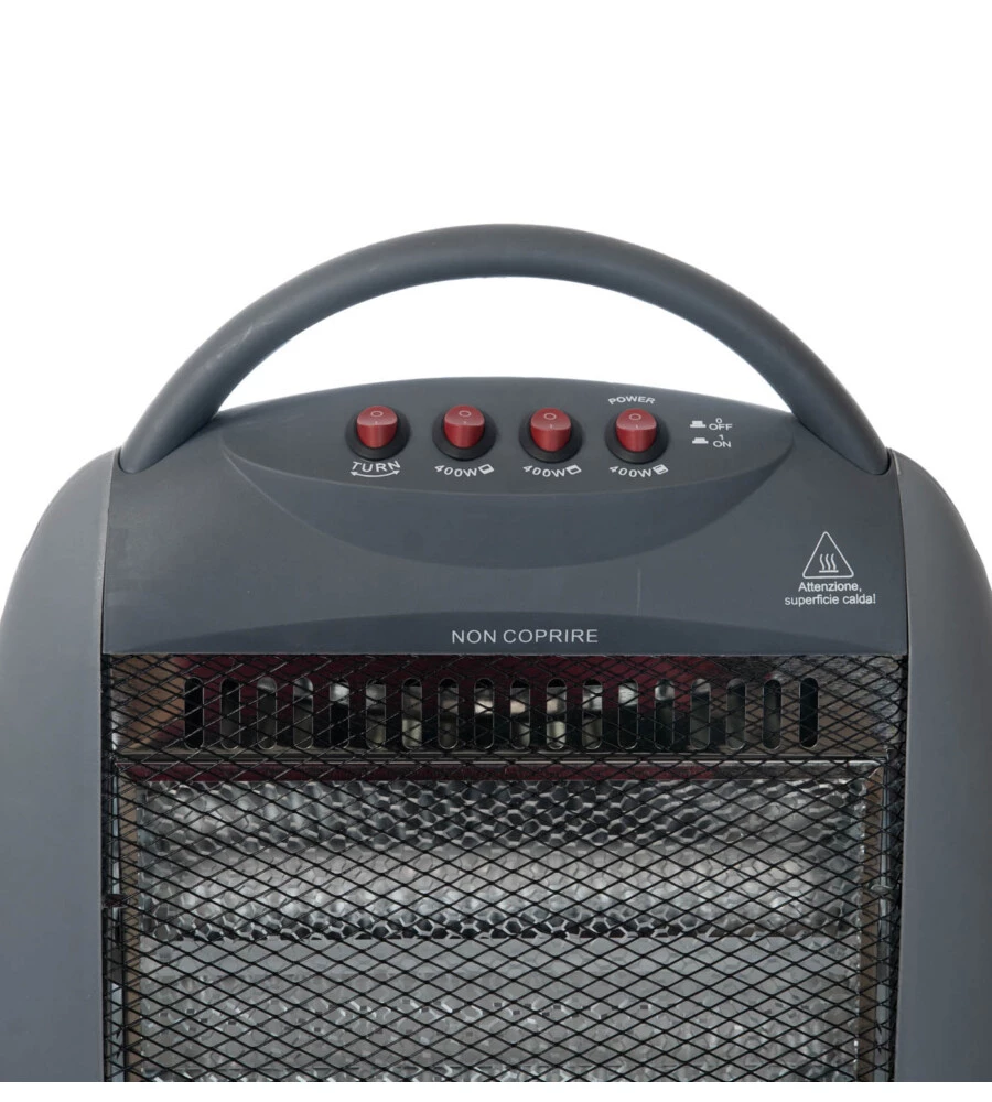 STUFA ALOGENA  CON POTENZA REGOLABILE 400/800/1200 W, 220 - 240 V E 50/60 HZ - IGNIP