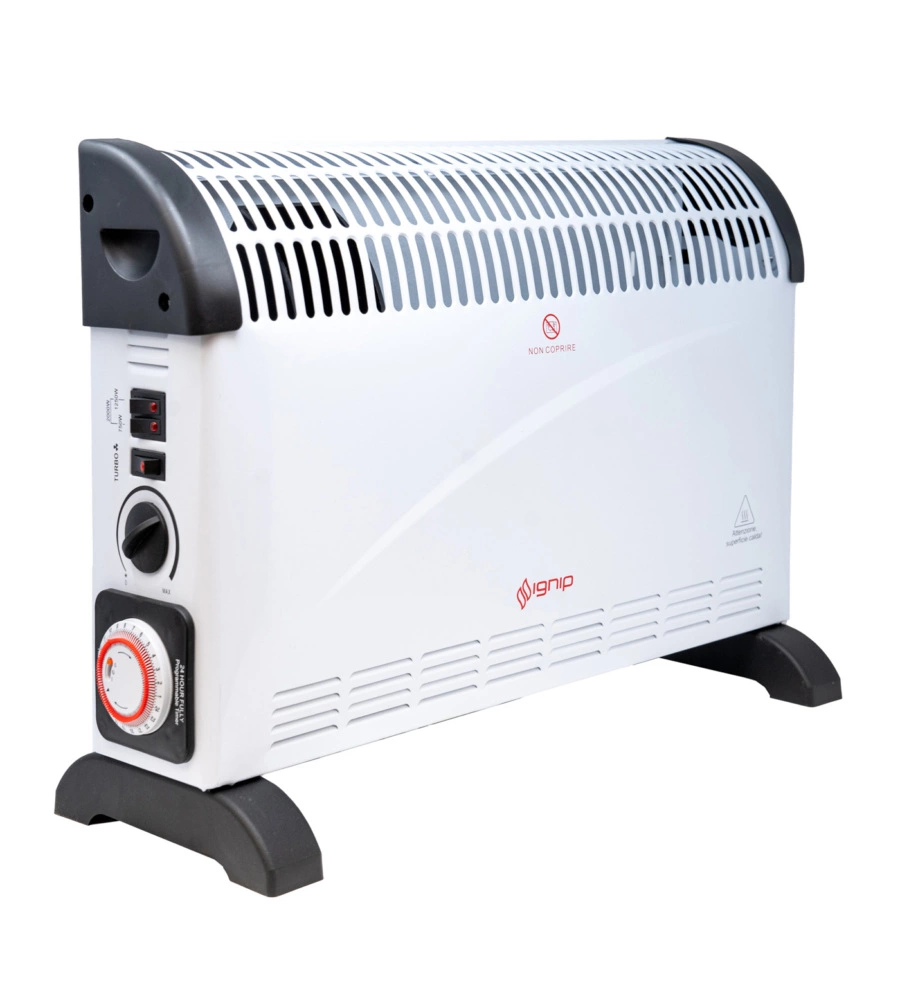 TERMOCONVETTORE VENTILATORE IGNIP CON TIMER DA 2000 WATT, 220-240 V E 50/60 HZ
