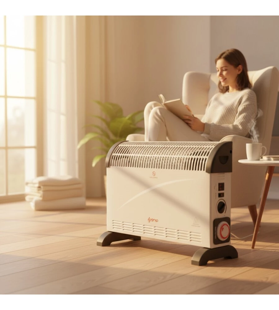 TERMOCONVETTORE VENTILATORE IGNIP BIANCO 2000 W