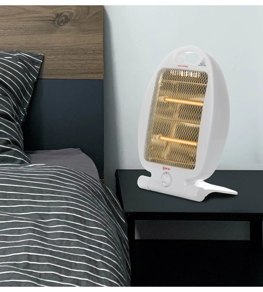 STUFA AL QUARZO IGNIP CON POTENZA REGOLABILE DA 400 A 800 WATT, 220-240 V E 50/60 HZ