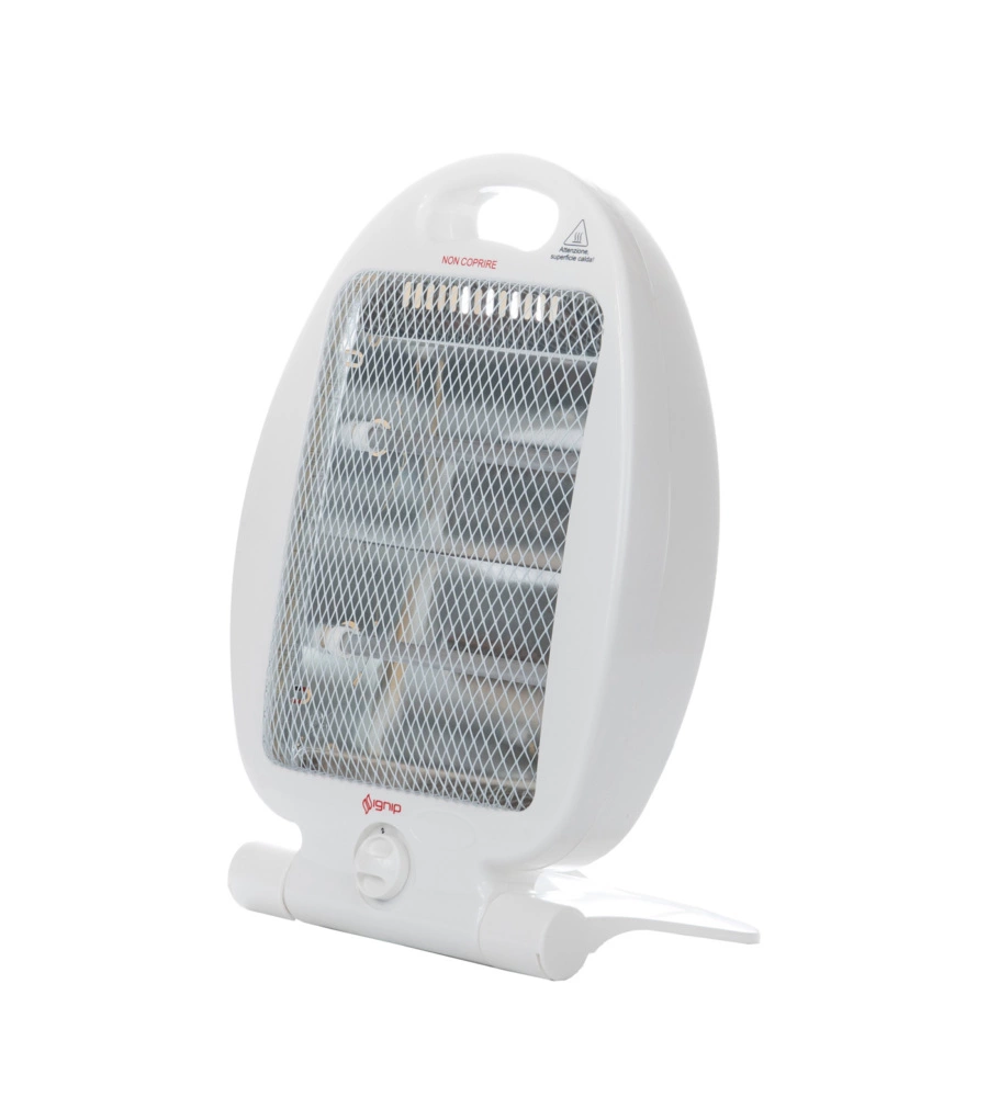 STUFA AL QUARZO IGNIP CON POTENZA REGOLABILE DA 400 A 800 WATT, 220-240 V E 50/60 HZ