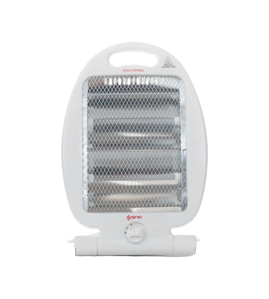 STUFA AL QUARZO IGNIP CON POTENZA REGOLABILE DA 400 A 800 WATT, 220-240 V E 50/60 HZ