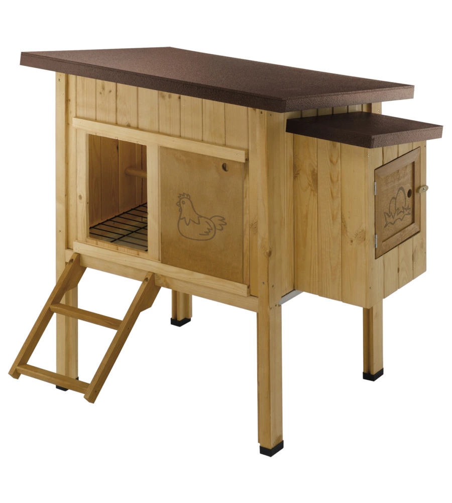 CASETTA POLLAIO PER GALLINE "HEN HOUSE 10" IN LEGNO DI PINO,  124X98X110 CM - FERPLAST
