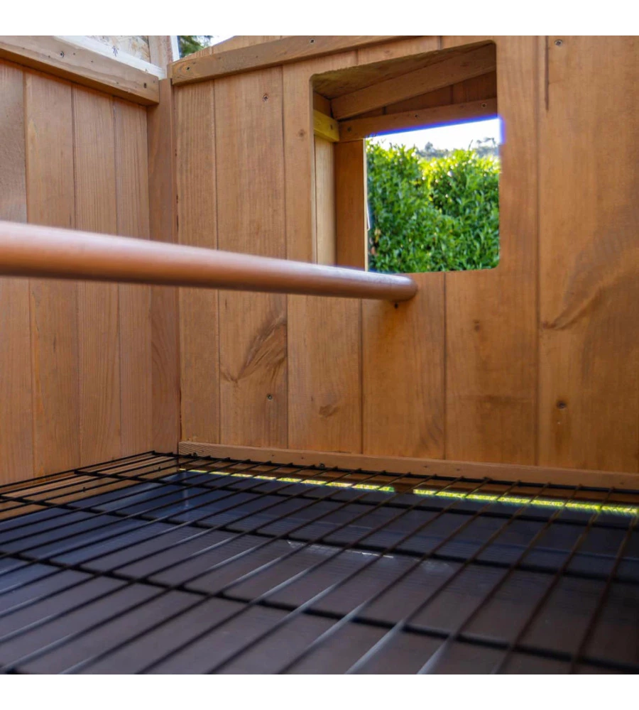 CASETTA POLLAIO PER GALLINE "HEN HOUSE 10" IN LEGNO DI PINO,  124X98X110 CM - FERPLAST