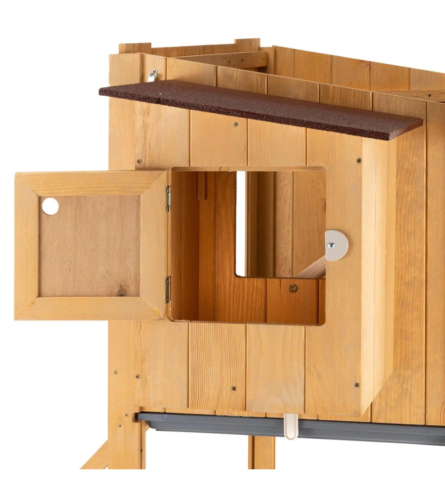 CASETTA POLLAIO PER GALLINE "HEN HOUSE 10" IN LEGNO DI PINO,  124X98X110 CM - FERPLAST