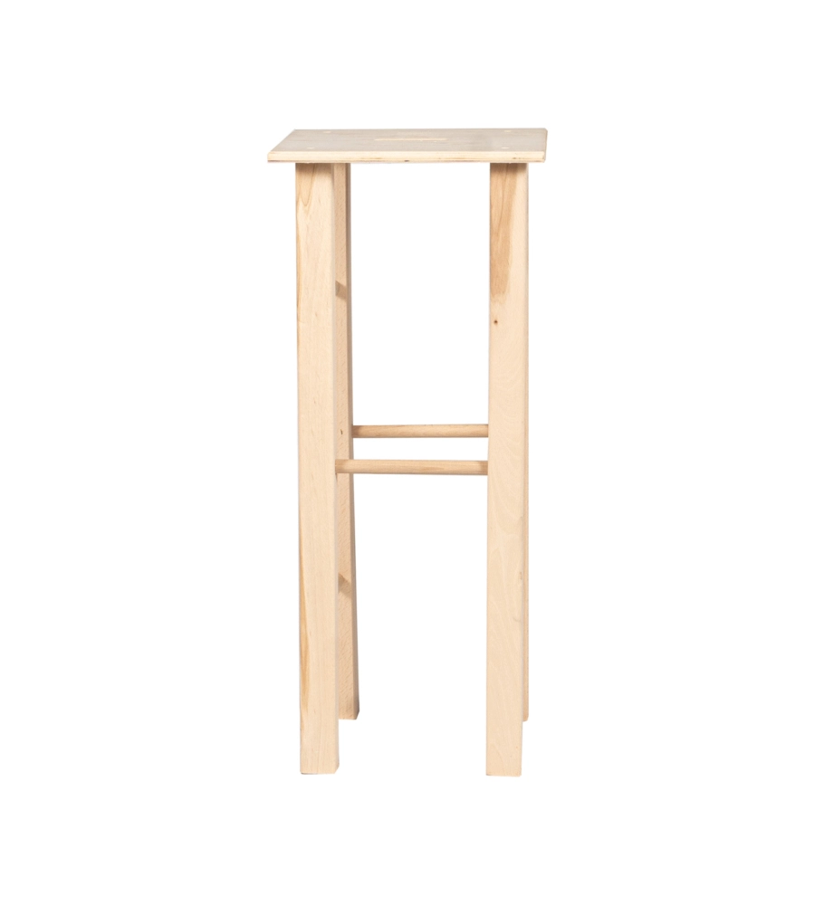 SGABELLO IN LEGNO DI FAGGIO "TOBY ALTO" - 30 X 30 X 70H.