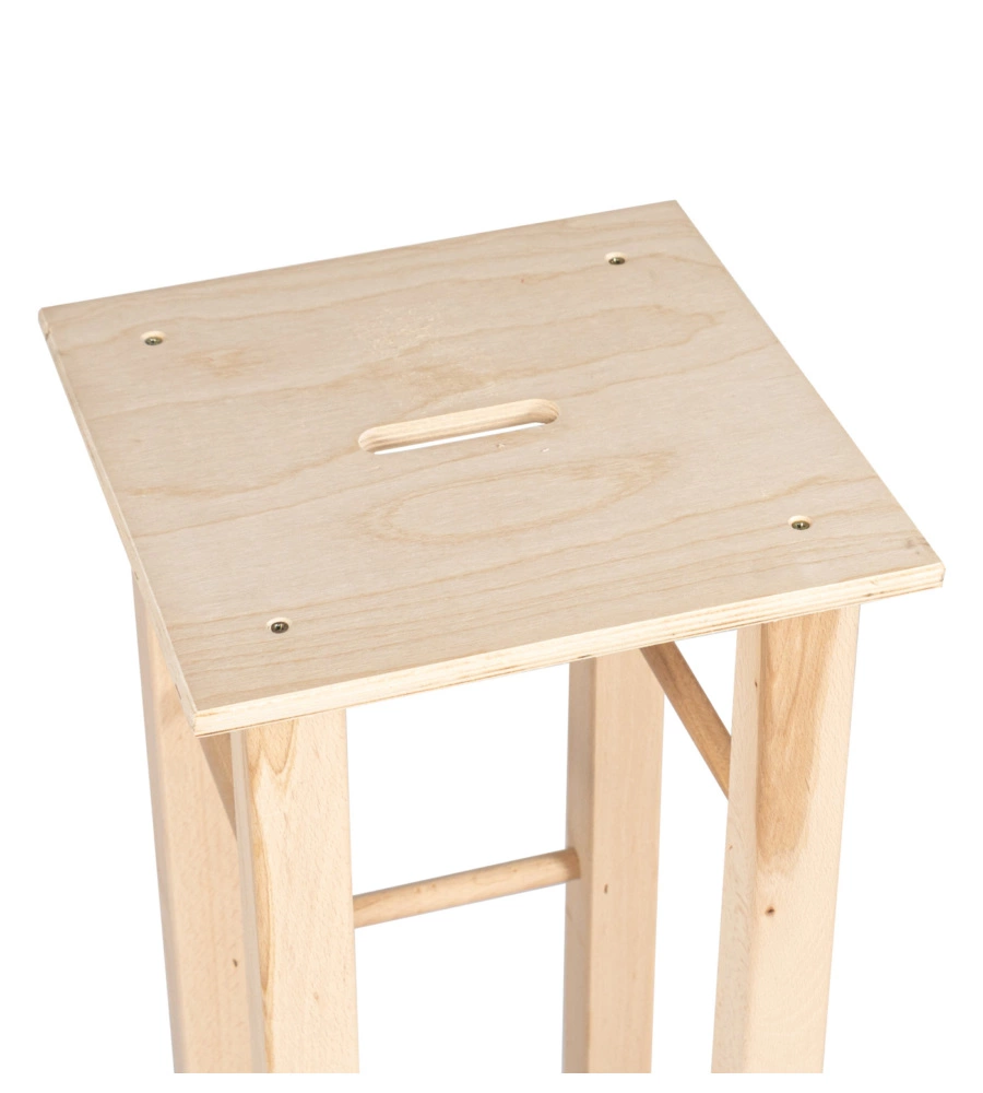 SGABELLO IN LEGNO DI FAGGIO "TOBY ALTO" - 30 X 30 X 70H.