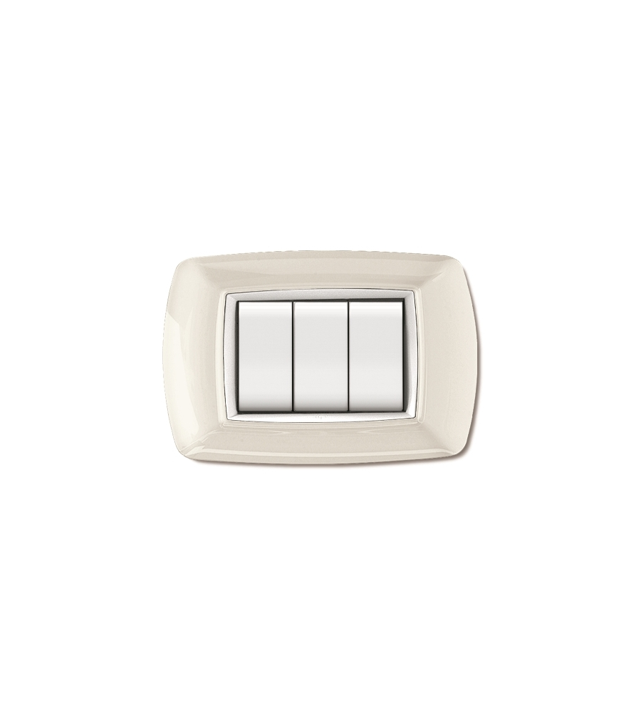 PLACCA LIFE 3 POSTI BIANCO.