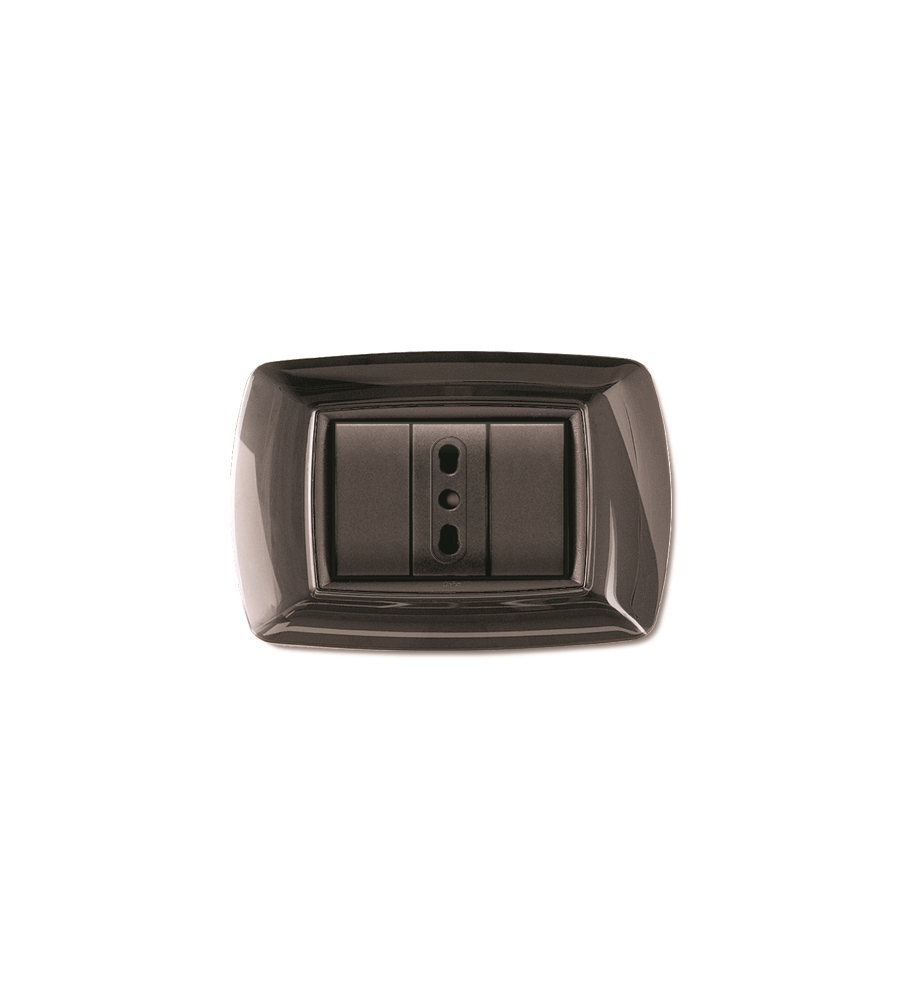 PLACCA LIFE 3 POSTI GRIGIO SCURO.