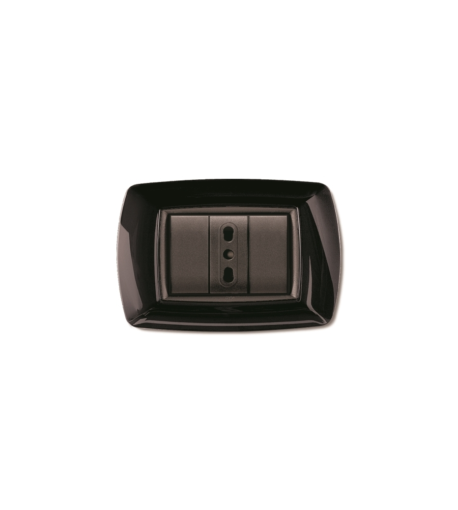 PLACCA LIFE 3 POSTI NERO.